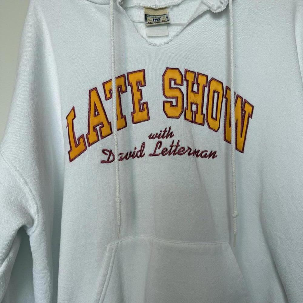 Vintage 90s 'Late show with David‎ Letterman" hoodie Lee heavyweight
